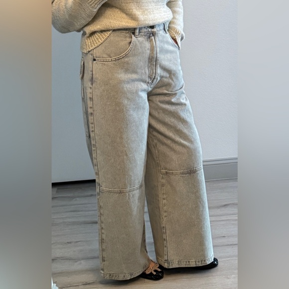 Topshop Denim - Women’s Wide Leg Jeans